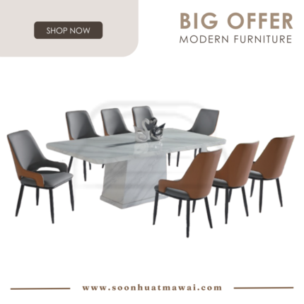 9018 T&L + 237 TC DINING SET 1+8