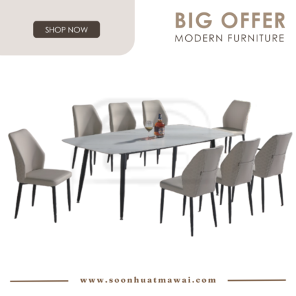 G918+CRM9018 + 255 ZQ DINING SET 1+8