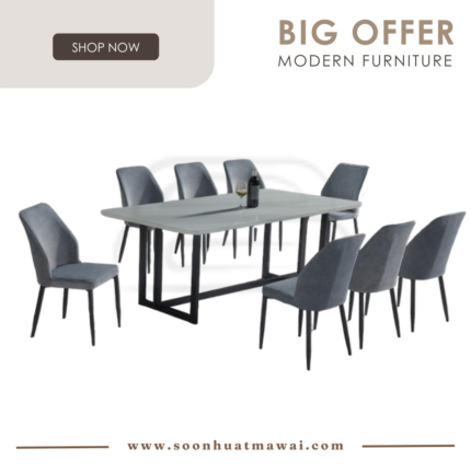 GREENGO+9018 + 263 ZQ DINING SET 1+8