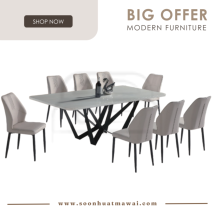 GOLISTIC+9018 + 242 ZQ DINING SET 1+8