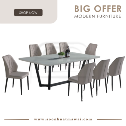 GOWIN+9018 + 240 ZQ DINING SET 1+8