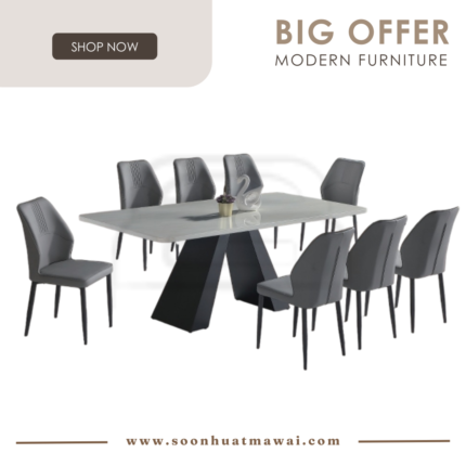 IVANO+9018 + 241 ZQ DINING SET 1+8