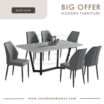 GOWIN+9015 + 239 ZQ DINING SET 1+6