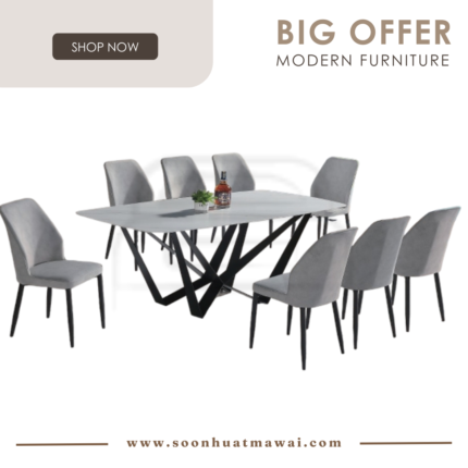 GOLISTIC+CRM9018 + 264 ZQ DINING SET 1+8