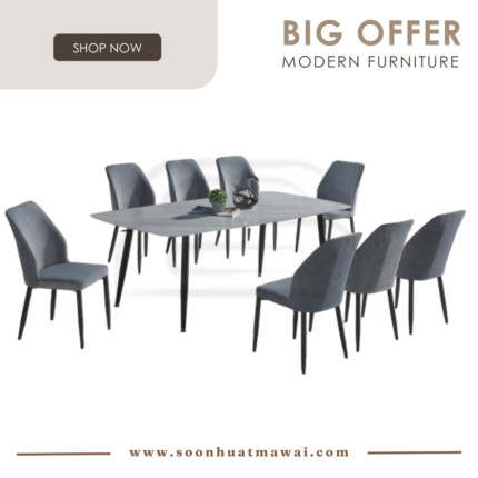 G918+CRM9018 + 263 ZQ DINING SET 1+8