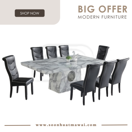 1121 T&L + H2035 DINING SET 1+8