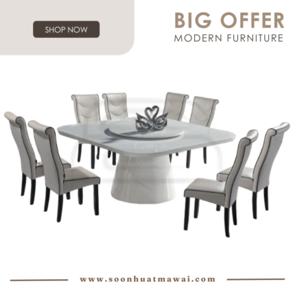 5959 T&L + H2036 DINING SET 1+8
