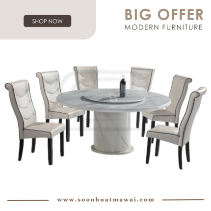 1350 T&L + H2036 DINING SET 1+6
