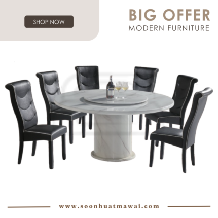 1300 T&L + H2035 DINING SET 1+6
