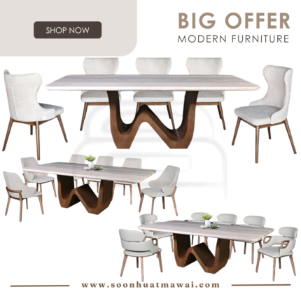 M2141 + MJ154 / Y-2331 / C291 DINING SET 1+8
