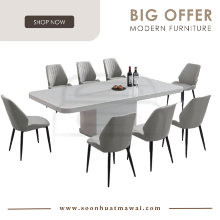 1121 T&L + 256 ZQ DINING SET 1+8