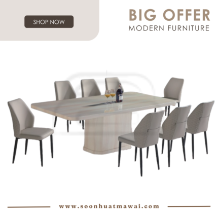 1020 T&L + 255 ZQ DINING SET 1+8