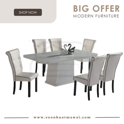8516 T&L + H3934 DINING SET 1+6