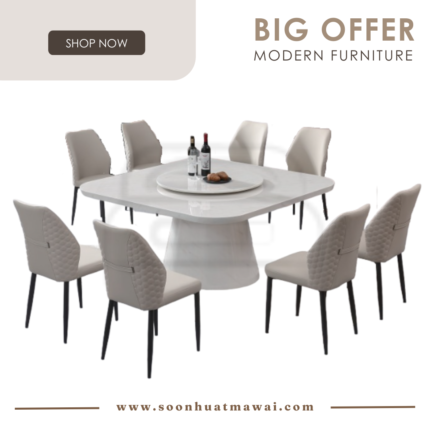 5959 T&L + 255 ZQ DINING SET 1+8