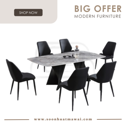 DT-217+9016 + 257 ZQ DINING SET 1+6