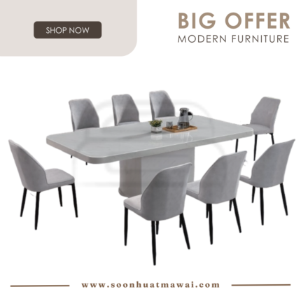 1121 T&L + 264 ZQ DINING SET 1+8