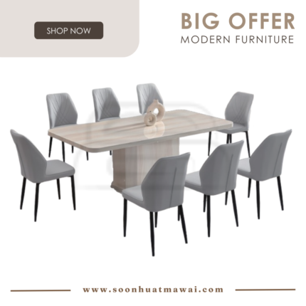 1020 T&L + 239 ZQ DINING SET 1+8