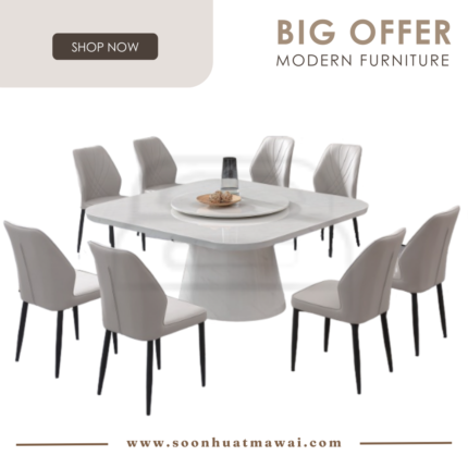 5959 T&L + 240 ZQ DINING SET 1+8