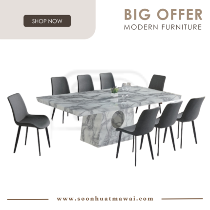 1121 T&L + 1991 DINING SET 1+8