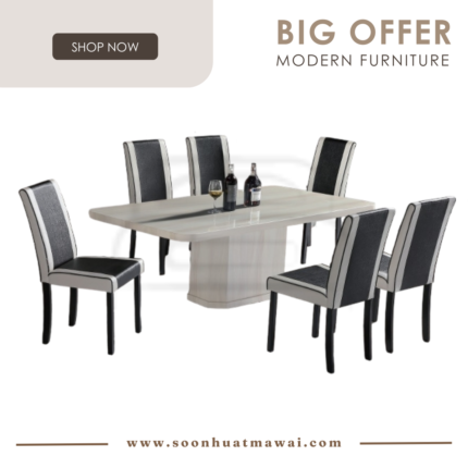 9015 T&L + H8239 DINING SET 1+6