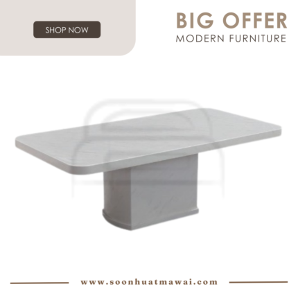 1121 T&L (62093) MARBLE DINING TABLE