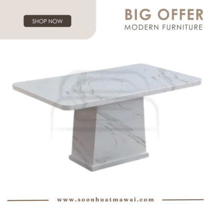 9015 T&L (8942) MARBLE DINING TABLE