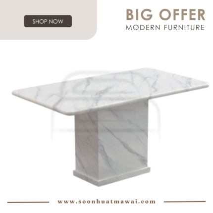 8014 T&L (3576-2) MARBLE DINING TABLE