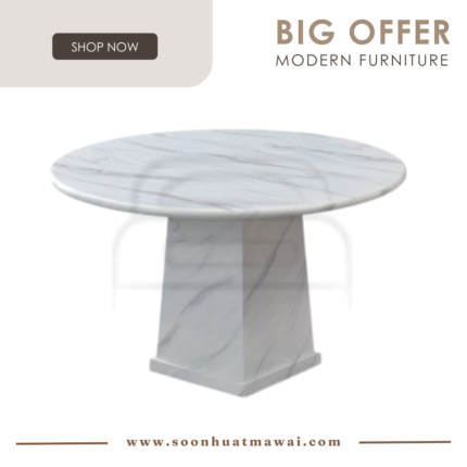 1200 T&L (3576-2) MARBLE DINING TABLE