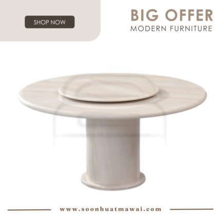 1350, 1500 T&L (504) MARBLE DINING TABLE
