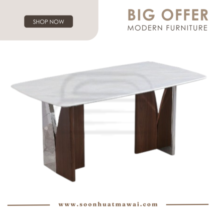 DT718+9016 (7224), (7225), (7226), (7227), (7228) MARBLE DINING TABLE