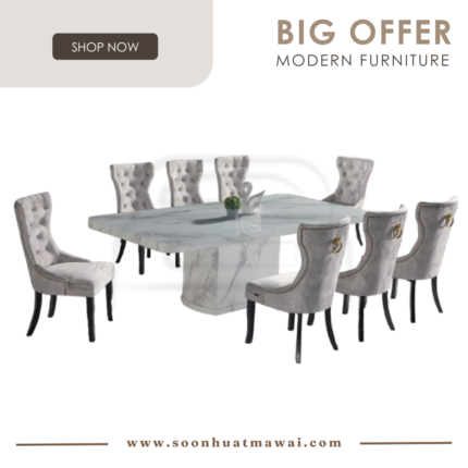 1020 T&L + S81612 DINING SET 1+8