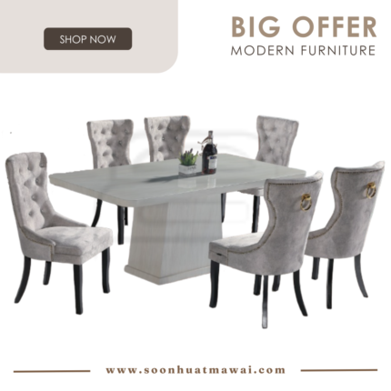 8516 T&L + S81612 DINING SET 1+6