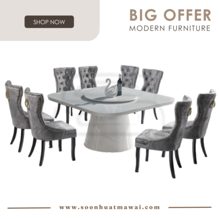5959 T&L + S81611 DINING SET 1+8
