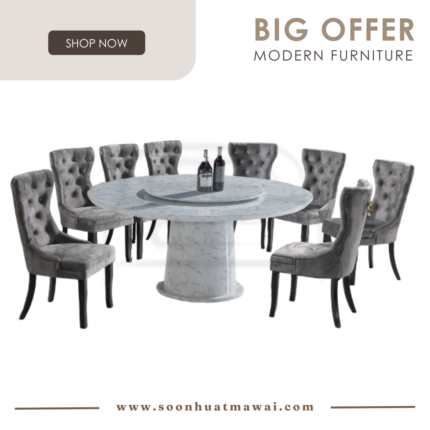 1500 T&L + S81611 DINING SET 1+8