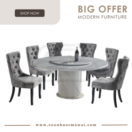 1300 T&L + S81611 DINING SET 1+6