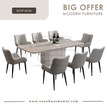 1020 T&L + 248 ZQ DINING SET 1+8