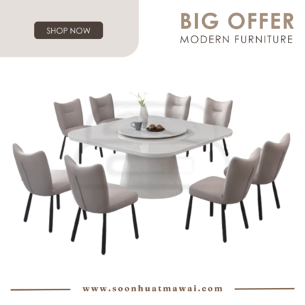 5959 T&L + 249 ZQ DINING SET 1+8