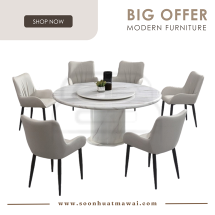 1350 T&L + 248 ZQ DINING SET 1+6