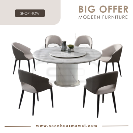 1300 T&L + 245 ZQ DINING SET 1+6