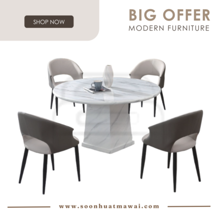 1200 T&L + 245 ZQ DINING SET 1+4