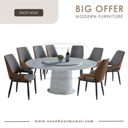 1500 T&L + 237 TC DINING SET 1+8