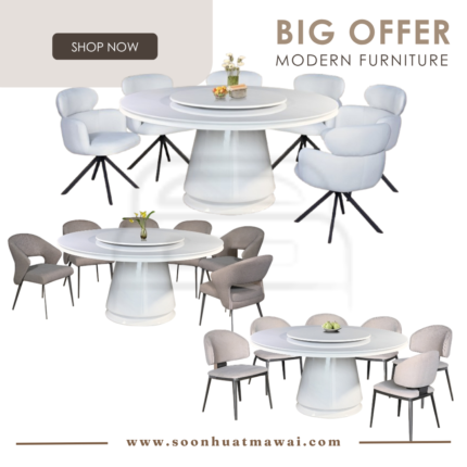 SMA18 + 988-2 / A1781-1 / J-C423 DINING SET 1+8