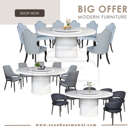 M2140R + MJ159 / TC-986 / 6608 DINING SET 1+8