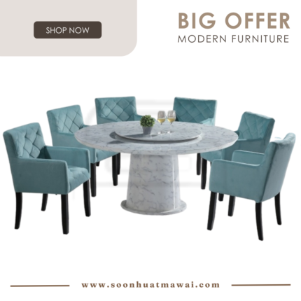 1350 T&L + S81502 DINING SET 1+6