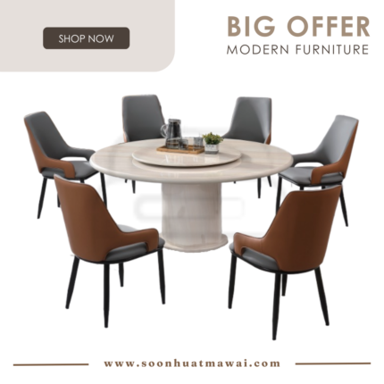 1350 T&L + 237 TC DINING SET 1+6