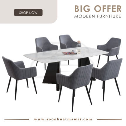 DT270+9016 + 235 SF DINING SET 1+6