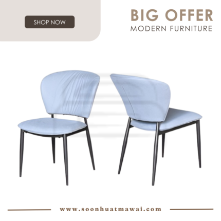 J-C358 (GREY)(FABRIC) DINING CHAIR (M&N)