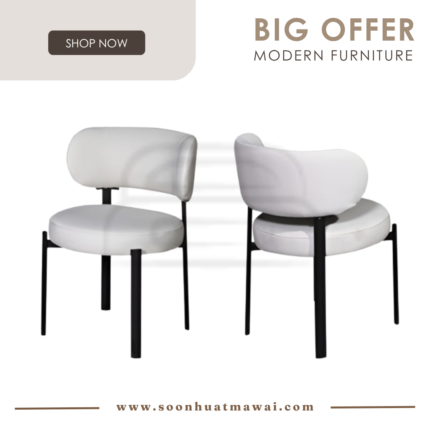 J-C516 (BEIGE FABRIC) DINING CHAIR (M&N)