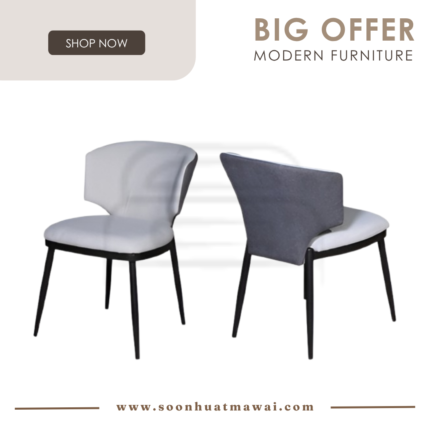 J-C512 (GREY FABRIC) DINING CHAIR (M&N)