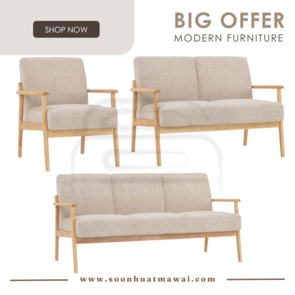 MIFA 1 / 2 / 3 SEATER SOFA 102/3671 (PET FRIENDLY FABRIC) (HINLIM)